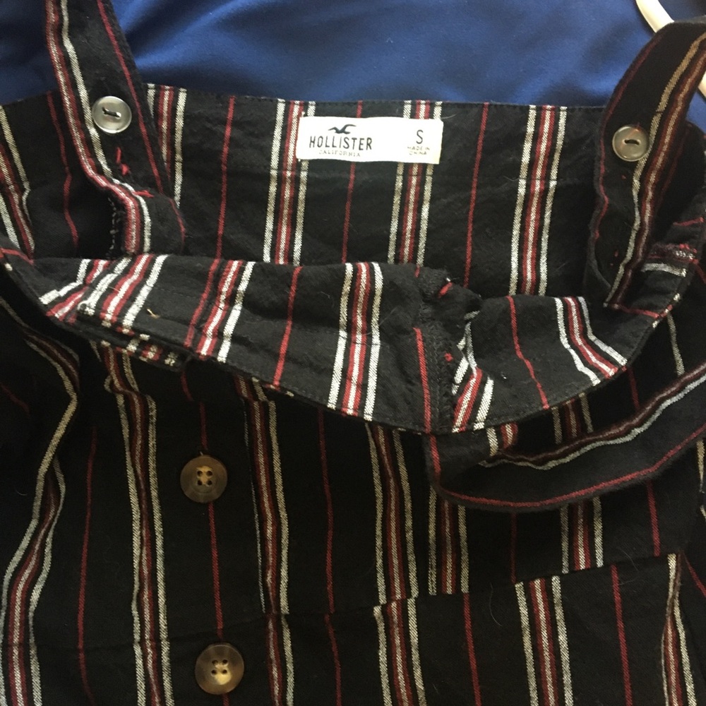 Hollister Pinstripe Button tank Dress - Picture 5 of 6